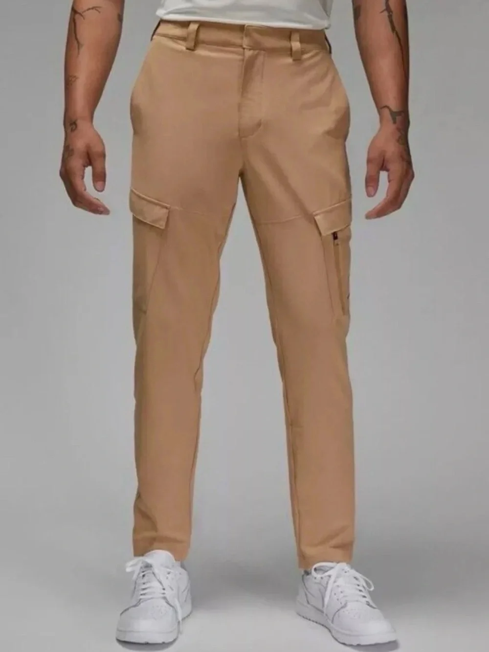 Jordan Golf Cargo Pants Hemp Khaki Slim Tapered Cargo 36x30